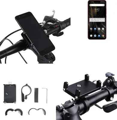 Produktbild von K-S-Trade Handyhalterung für das Fahrrad kompatibel mit UMIDIGI Power 3 Halter Lenkstange Fahrradhalterung Motorrad Bike Mount Befestigung Smartphone