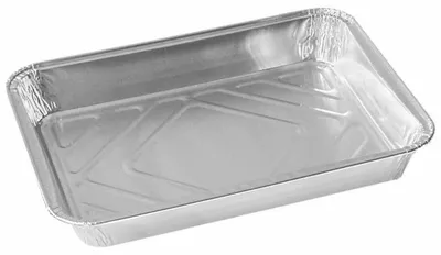 Produktbild von 100x Alu-Menüschalen Aluschalen ungeteilt  930 ml 227 x 177 x 30 mm