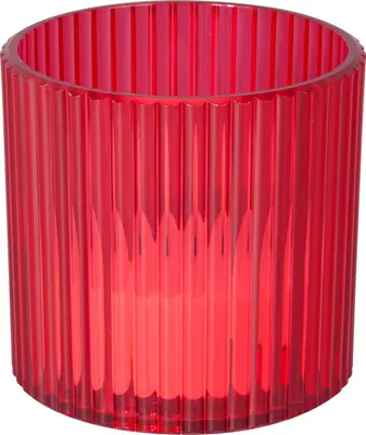 Produktbild von Trendline Windlicht batteriebetrieben Ø 7,7 cm rot