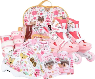 Produktbild von Tempish Wild Baby Skate Set mit Pads, Größe 30-33