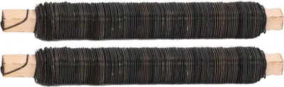 Produktbild von Novatool 2x Wickeldraht I geglüht I 0,65 mm I Drahtrolle I Basteldraht Metalldraht Blumenbindedraht Bindedraht Biegedraht Pflanzendraht rostfrei Dekoband