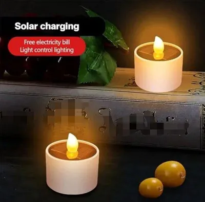 Obrázek produktu pro Solární osvětlovací sada, vodotěsná, pro venkovní použití, LED svícny, opakovaně použitelné, do zahrady, na kempování, jako dekorace do interiéru, teplé bílé světlo.