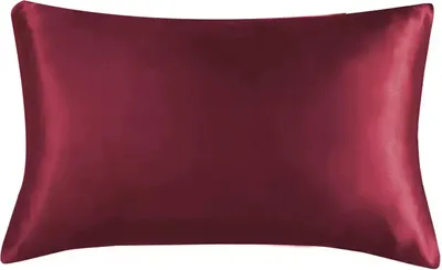 Produktbild von Satin-Kissenbezug, einfarbig, glänzend, antistatisch, mit unsichtbarem Reißverschluss, als Einweihungsgeschenk für das Schlafzimmer