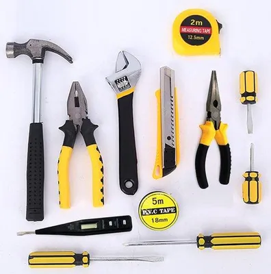 Productafbeelding van Famanu gereedschapset, 13-delig - Gereedschapskoffer voor thuis en kantoor
