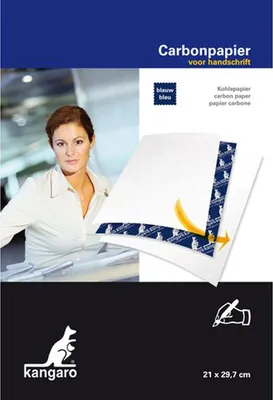 Image de kangaro  K-7800478  kangaro Durchschreibepapier, DIN A4, 100 Blatt, blau