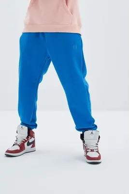 Obrázok produktu pre Jogger Basic Oversize nohavice na behanie Bavlnené nohavice S Blue
