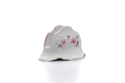 Image de Thun 1794 Porte-serviettes, porcelaine tchèque, Bernadotte, rose, rayure rose, Thun