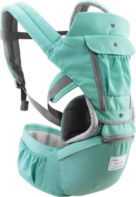Produktbild von Ergonomische Babytrage Infant Kid Baby Sling Vorderseite mit Blick auf Kangaroo Baby Wrap Carrier für Babyreisen 0-36 Monate (Farbe: grün)
