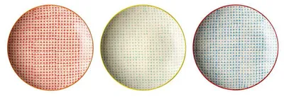 Image de Bloomingville Carla Assiette, rouge Lot de 3