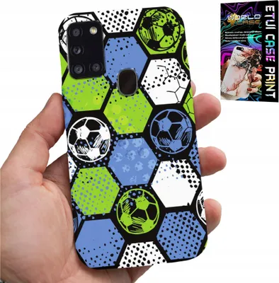 Zdjęcie produktu dla Etui Do Samsung Galaxy A21S - Piłkarskie Wzory Plecków Football Case