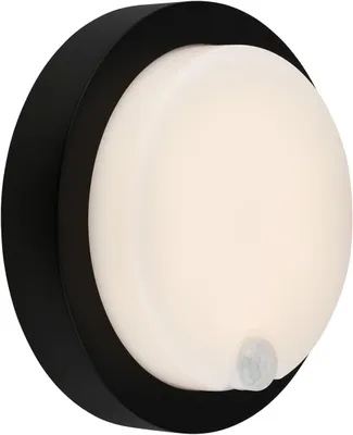 Immagine prodotto di Lampada da parete a LED per esterni, sensore, nera, LED/4W