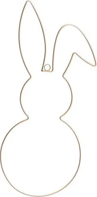 Produktbild von Metallhasen-Dekoration zur Selbstgestaltung 59cm