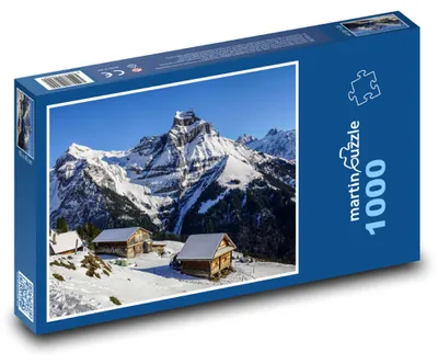 Zdjęcie produktu dla Puzzle 1000 Zima w Alpach - martinpuzzle