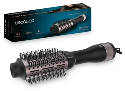 Obrázek produktu pro Cecotec Bamba CeramicCare Single, Více stylů, Teplé, Posuvník, Všechny vlasy, Černá, Růže, Poutko k zavěšení