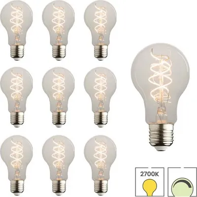 Produktbild von 10 x LED-Glühbirne E27 | 7,1 Watt dimmbar | 2700K warmweiß | Hell | Feiner Glühfaden | Lybardo Premium