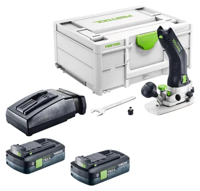Obrázek produktu pro Festool MFKC 700 EB-Basic akumulátorová frézka na hrany 18 V 8 mm bezkartáčová + 2x akumulátor 4,0 Ah + nabíječka + Systainer