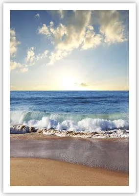 Produktbild von Poster - Poster ohne Rahmen - Meer Ufer Wasser - 70x100 cm - Wand Bild - Wanddeko - Wandbilder - Kunstposter - Wandposter - Bilder - Kunstdruck - Wanddekoration - Wandbild - P2XPA70x100-3551