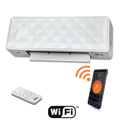 Imagen del producto de WARMTECH: Panel de calefacción mural cerámico de 2000W con conexión Wi-Fi
