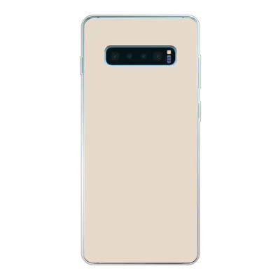 Produktbild von MuchoWow® Handyhülle Schutzhülle Hülle für Samsung Galaxy S10 Plus Hell - Beige - Farbe - Unifarben Silikon Softcase Handy Hülle - Schutzhülle