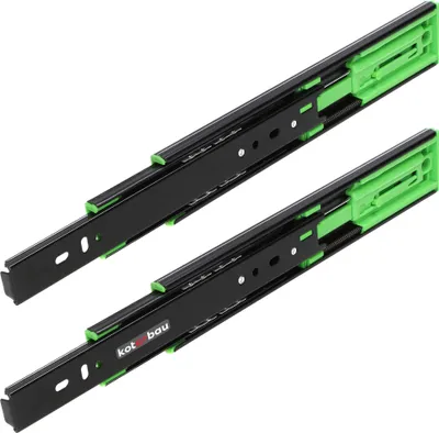 Immagine prodotto di KOTARBAU® 1 coppia di guide per cassetti Guide a estrazione totale Softclose 250 mm Guide di estrazione per cassetti per uso intensivo Sistema di guide Guide autochiudenti Guide estraibili Guide telescopiche Guide per cassetti