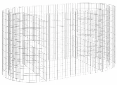 Obrázek produktu pro vidaXL Gabionové zvýšené lůžko z pozinkovaného železa 200x100x100 cm