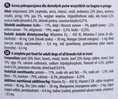 Produktbild von Dolina Noteci Premium Forelle - Nassfutter für Hunde 400 g