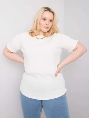 Zdjęcie produktu dla Basic Feel Good Koszulka damska z krótkim rękawem Mahtabr ecru 4XL