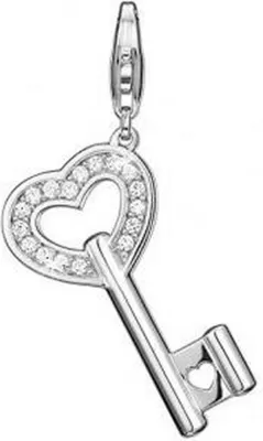 ESPRIT Damen Charm Anhänger „K“ – 925 Sterling Silber, Rhodiniert, Mit Karabinerverschluss