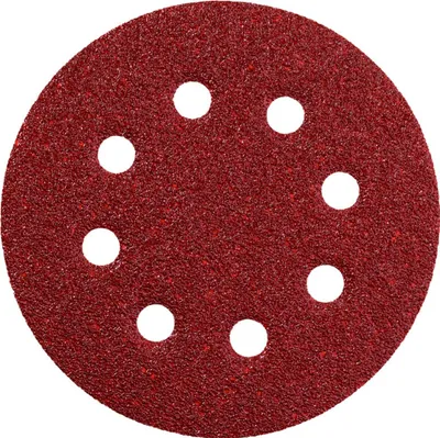 Produktbild von Metabo 631597000, Sandpapier, Metall, Polyester, Edelstahl, Stahl, Holz, Rot, Rund, 12,5 cm, 12,5 cm