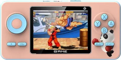 Produktbild von Spielkonsole 1020 mAh 3 Zoll mit 520 Spiele Retro-Handheld-Spielkonsole in Rosa