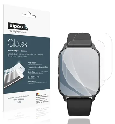 Image de 2x Protection écran pour DIVOAZBVO TK29 mat Verre souple Film Protecteur 9H dipos