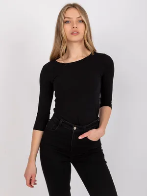 Produktbild von Basic Feel Good Langarm-T-Shirt für Frauen Vistresindus schwarz S