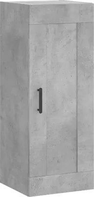 Imagen del producto de Armario de pared madera ingeniería gris hormigón 34,5x34x90 cm