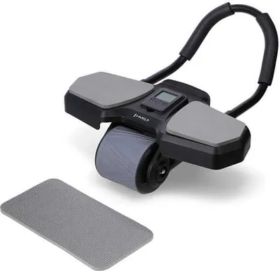 Image de Ka10 Black Abs Wheel Roue De Musculation Abdominale Automatique Avec Support