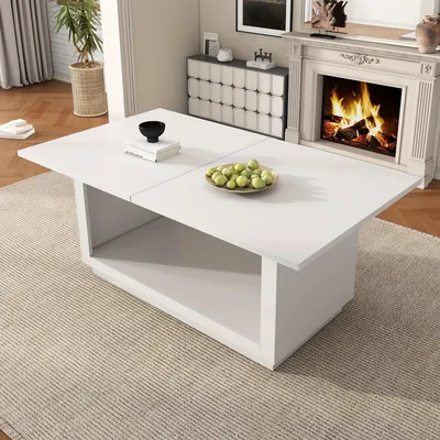 Image de Table - Design moderne et minimaliste - Métal - Blanche