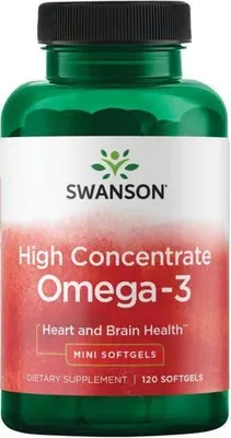 Produktbild von Hochkonzentriertes Omega-3 120 Softgels Swanson Health Products