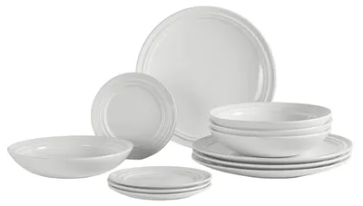 Produktbild von Broste Copenhagen Geschirrset Stevns 12-teilig / 4 Personen - 4 Speisetelle, 4 Frühstückteller und 4 Tiefe Teller