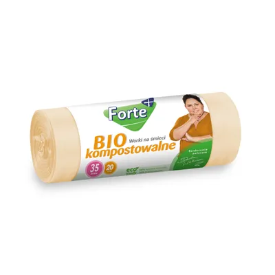 Obrázok produktu pre Vrecia na odpad 35 L vrecia na odpadky biologicky rozložiteľné 20 kusov