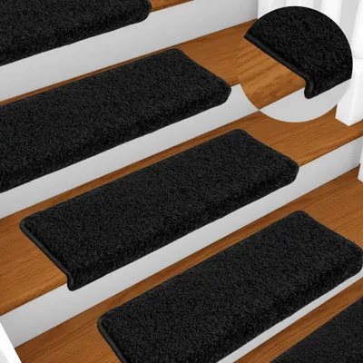 Immagine prodotto di Vidaxl -Treppenmatten 10 ST 65x21x4 cm Schwarz