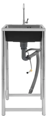 Produktbild von Utility Sink, Edelstahlkonstruktion, Optimiertes Entwässerungsdesign, Silber