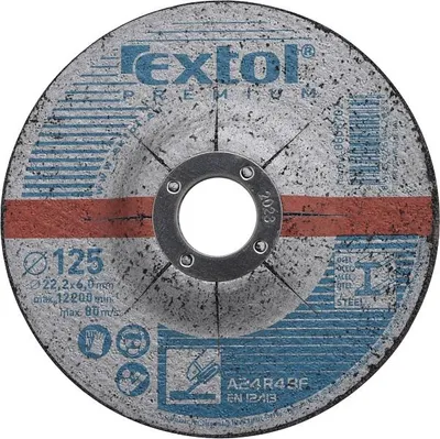 Zdjęcie produktu dla Tarcza szlifierska do stali Extol Premium (8808702) 125x6.0x22.2mm