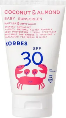 Produktbild von Korres Coconut & Almond Baby Sunscreen Spf30 100 Ml