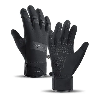 Produktbild von Isolierte Sporthandschuhe für Touchscreens - Größe L - Schwarz KP36451