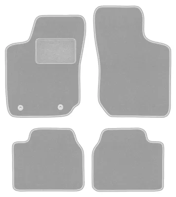 Produktbild von Velours-Fußmatten für Opel Corsa B 1993-2001 (Schrägheck) – 4-tlg, Grau, passgenau – Wielganizator OSLO
