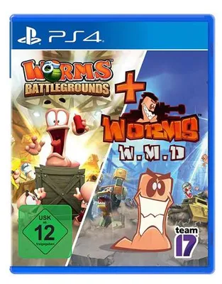 Produktbild von Team17 Worms Battlegrounds + Worms WMD, PlayStation 4, E10+ (Jeder über 10 Jahre), Physische Medien