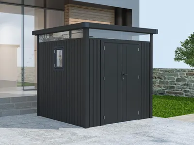 Produktbild von Metall Gerätehaus Modell Style 4,45 m² Anthrazit