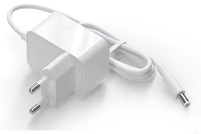 Immagine prodotto di INF Alimentatore Switching 12V 1A con Spina EU 5.5x2.1mm - Compatto per Router, CCTV e Strisce LED Bianco