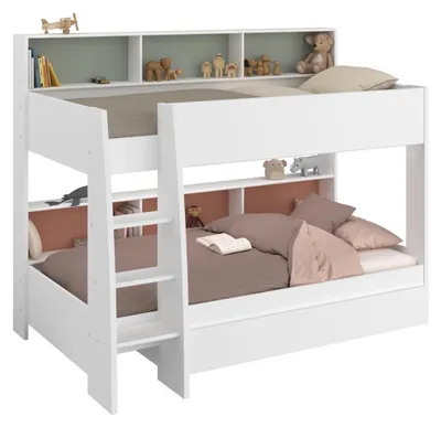 Produktbild von Parisot Leo 11 Etagenbett 90x200 mit Bettschubkasten in Weiß