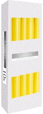 Immagine prodotto di Candele affusolate colorate, alte 25 cm (confezione da 10)