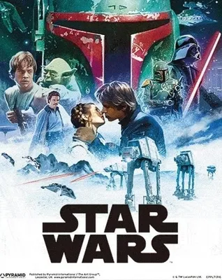 Obrázek produktu pro Star Wars – Epizoda IV a V – 3D efekt – 20 x 25 cm – Plakát
